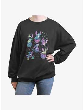 Disney Lilo & Stitch Planetary Stitch Womens Oversized Sweatshirt, , hi-res
