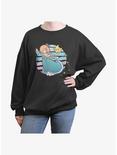 Nintendo Rosalina Womens Oversized Sweatshirt, CHARCOAL, hi-res