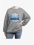 The Legend of Zelda Lon Lon Ranch Womens Oversized Sweatshirt, HEATHER GR, hi-res