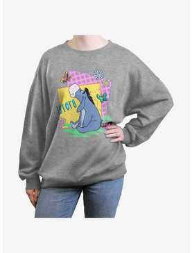 Disney Winnie The Pooh 90's Eeyore Womens Oversized Sweatshirt, , hi-res