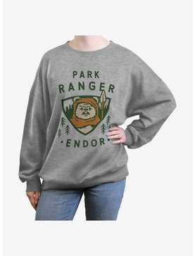 Star Wars Ewok Park Ranger Womens Oversized Sweatshirt, , hi-res