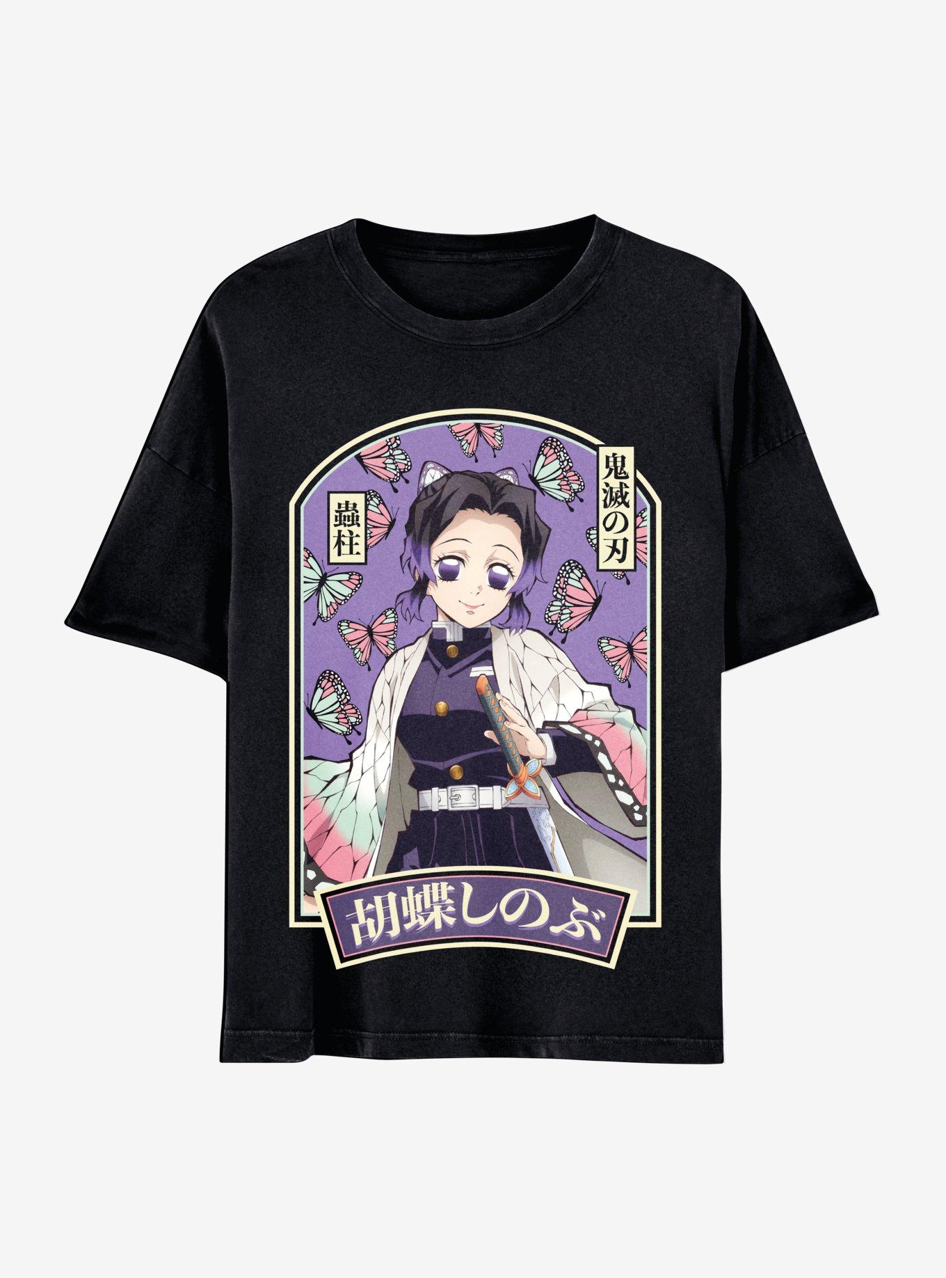 Demon Slayer: Kimetsu No Yaiba Shinobu Arch Boyfriend Fit Girls T-Shirt, MULTI, hi-res