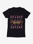 Killer Klowns From Outer Space Ugly Christmas Sweater Pattern Womens T-Shirt, BLACK, hi-res