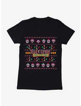 Killer Klowns From Outer Space Ugly Christmas Sweater Pattern Womens T-Shirt, , hi-res