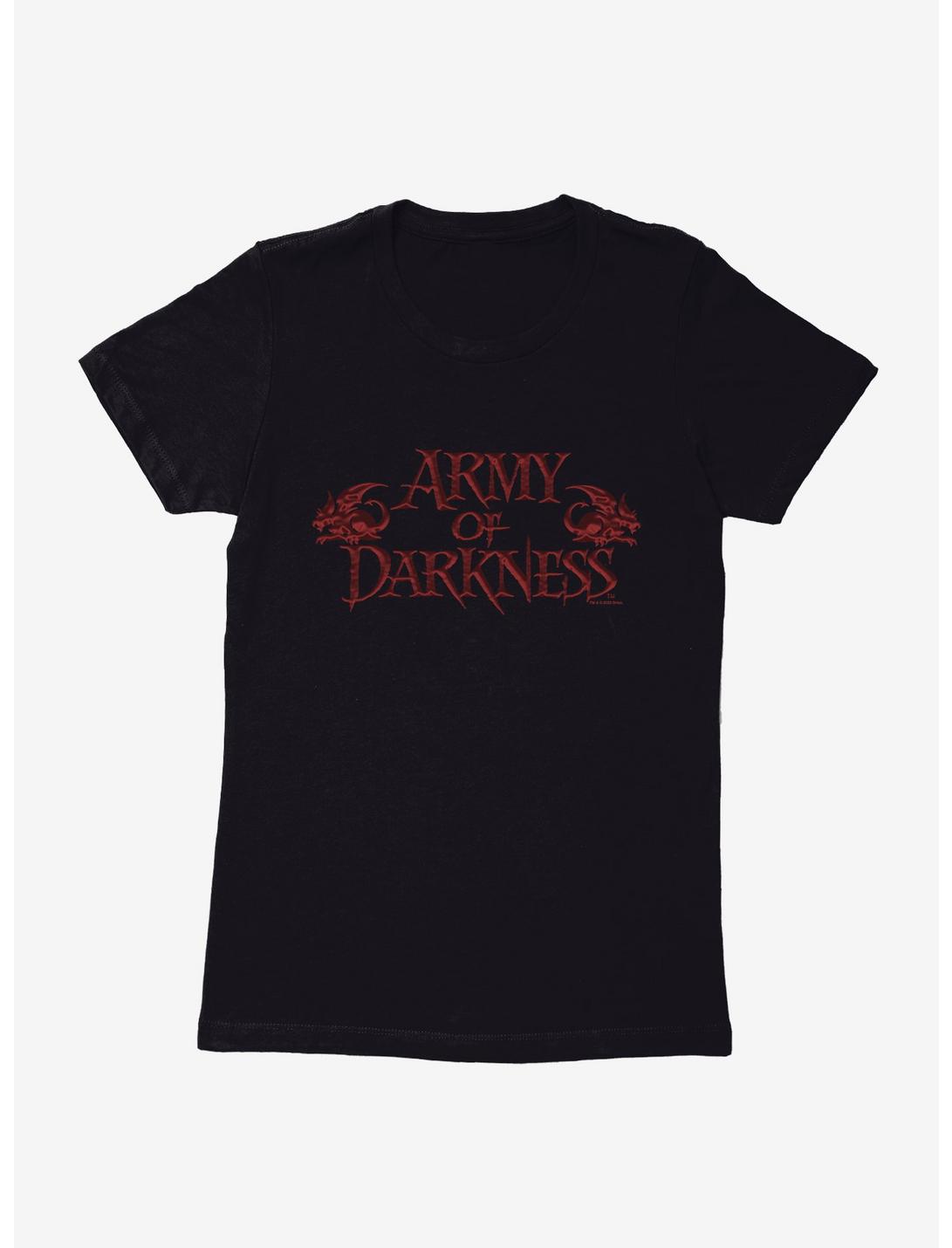 Army Of Darkness Blood Logo Womens T-Shirt, BLACK, hi-res