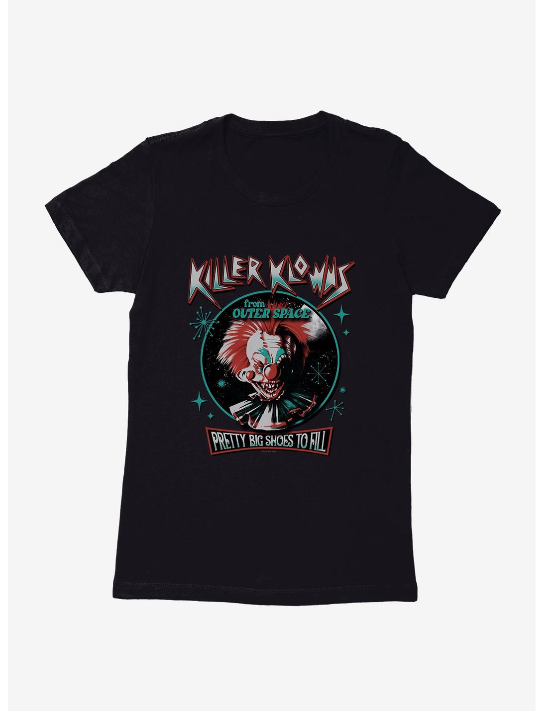 Killer Klowns From Outer Space Pretty Big Shoes To Fill Womens T-Shirt, BLACK, hi-res