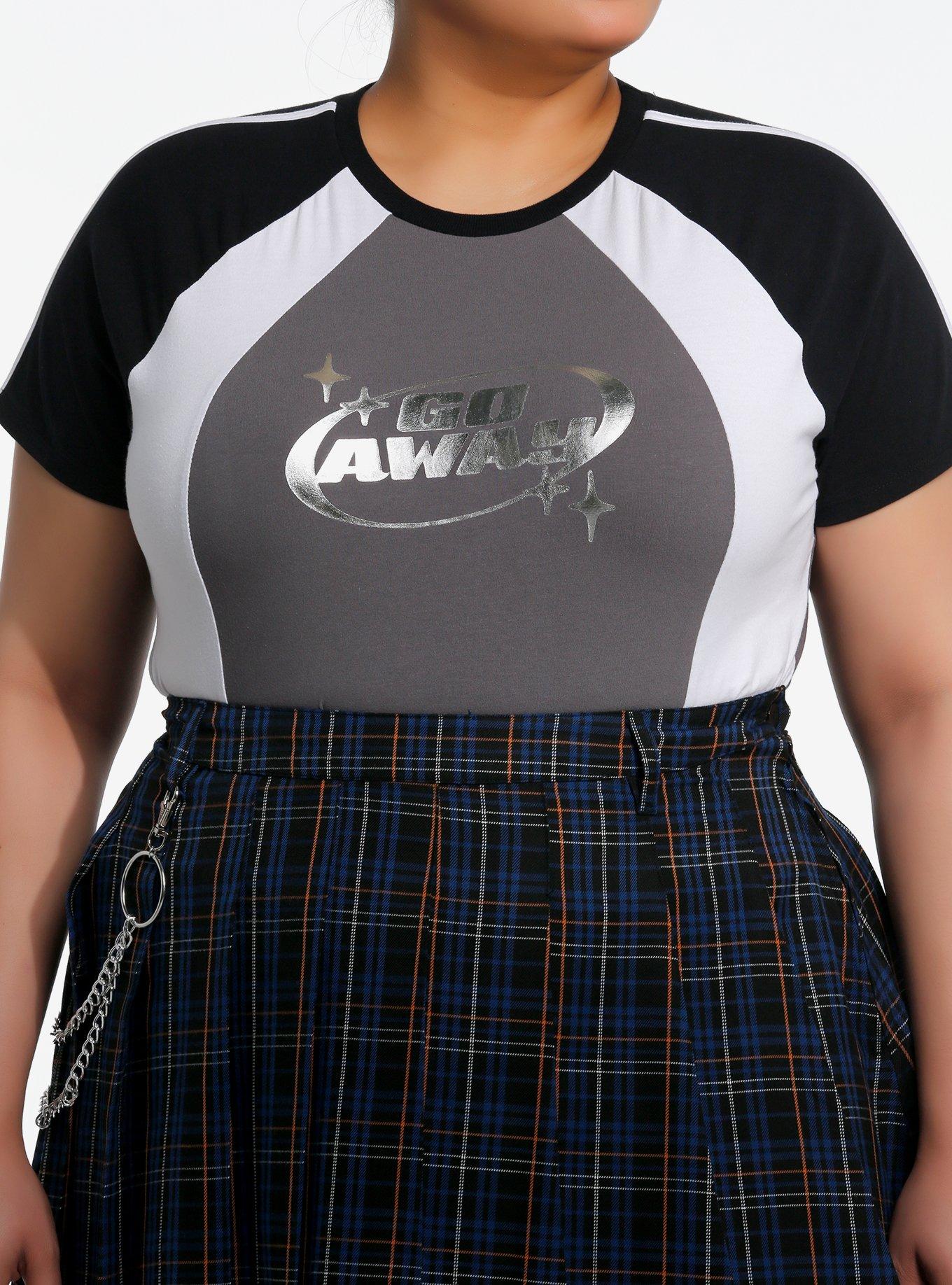 Sweet Society® Go Away Color-Block Girls Raglan T-Shirt Plus