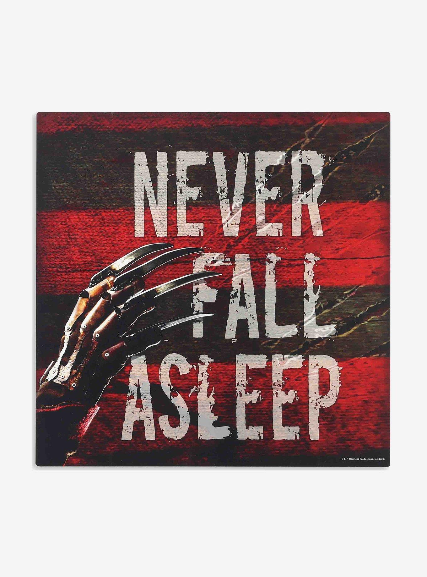 A Nightmare on Elm Street Never Fall Asleep Wood Wall Decor, , hi-res