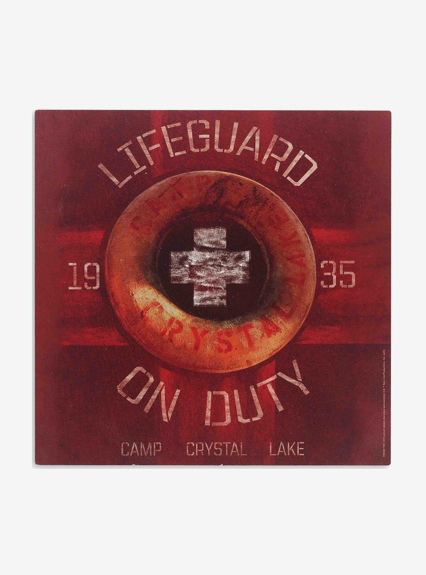 Friday the 13th Lifeguard On Duty Wood Wall Decor, , hi-res