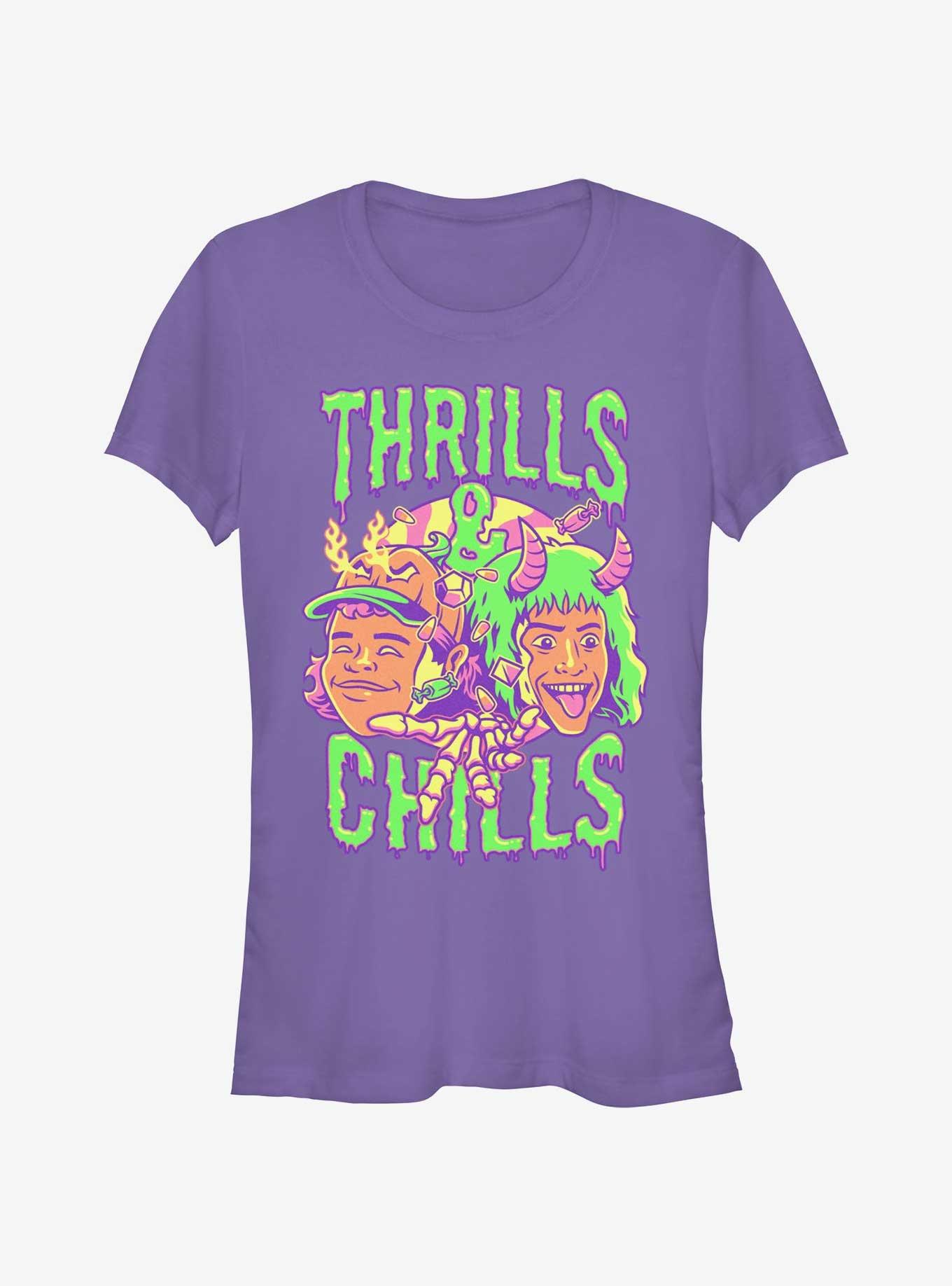 Stranger Things Thrills & Chills Drip Dustin and Eddie Girls T-Shirt, , hi-res