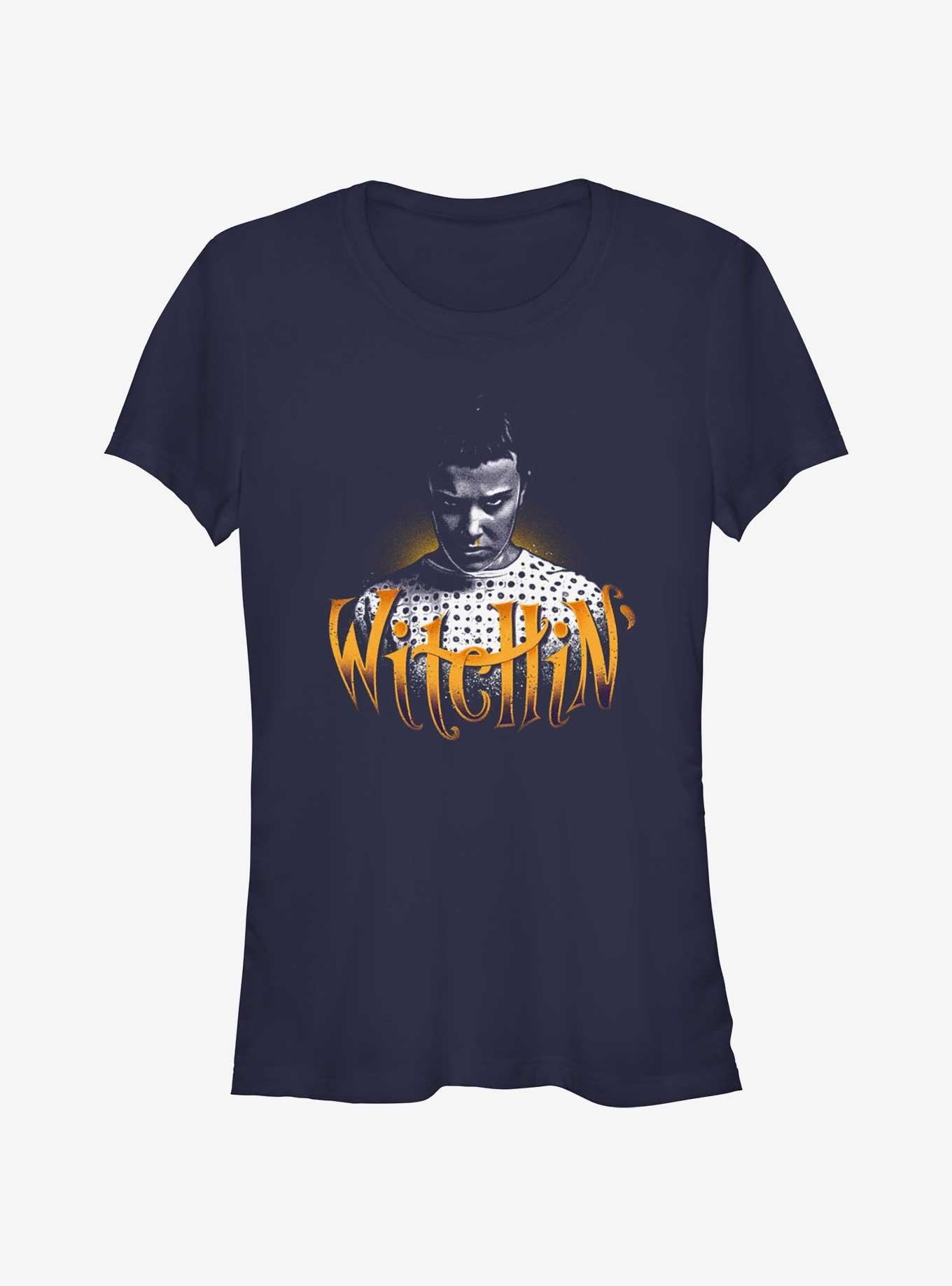 Stranger Things Witchin' Eleven Girls T-Shirt, NAVY, hi-res