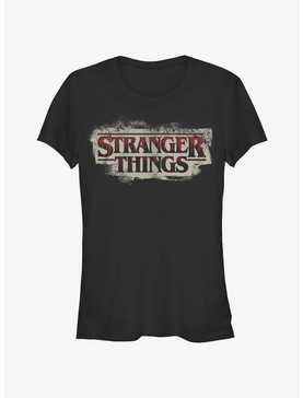 Stranger Things Drippy Blood Logo Girls T-Shirt, , hi-res