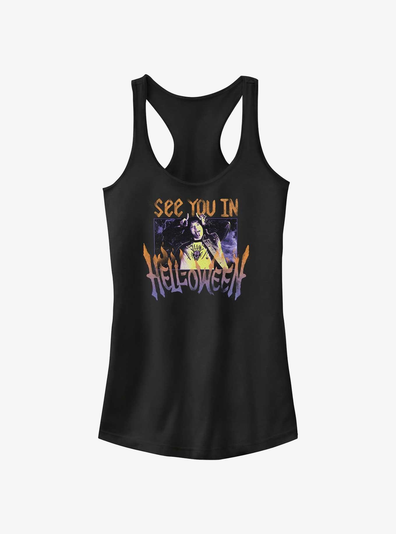 Stranger Things Eddie Munson See You In Helloween Girls Tank, BLACK, hi-res