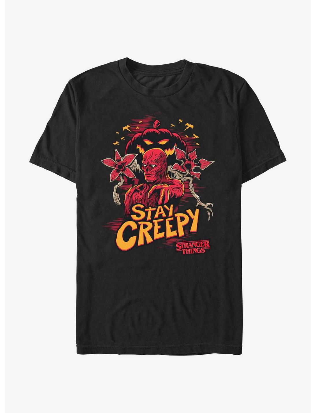 Stranger Things Vecna Stay Creepy T-Shirt, BLACK, hi-res