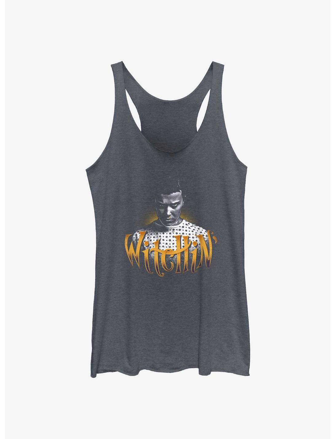 Stranger Things Witchin' Eleven Girls Tank, NAVY HTR, hi-res
