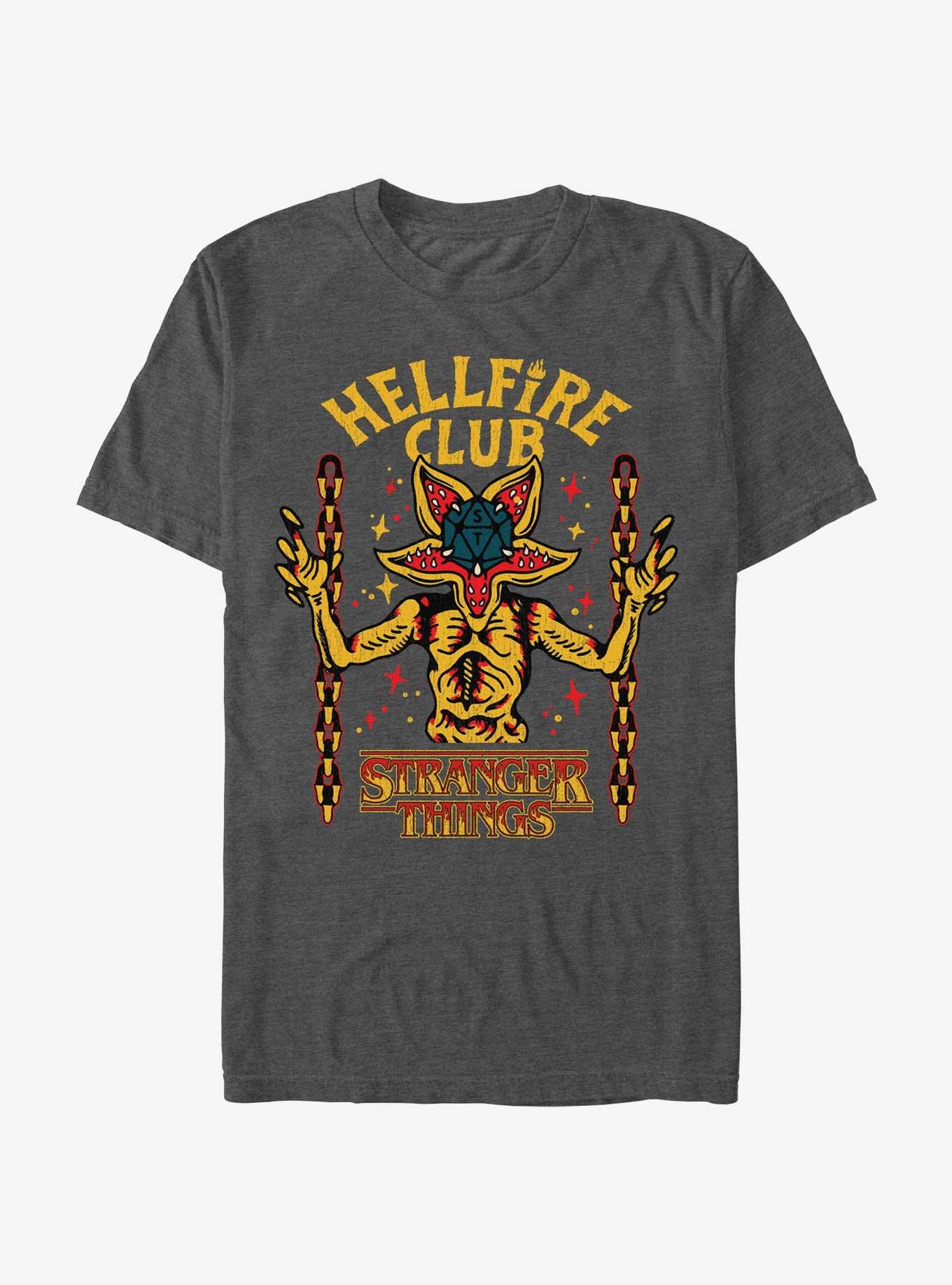 Stranger Things Hellfire Club Demogorgon Dice Roll T-Shirt, CHAR HTR, hi-res