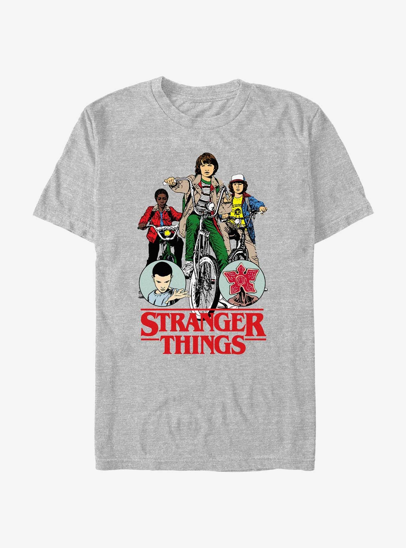 Stranger Things Bike Boys T-Shirt, ATH HTR, hi-res