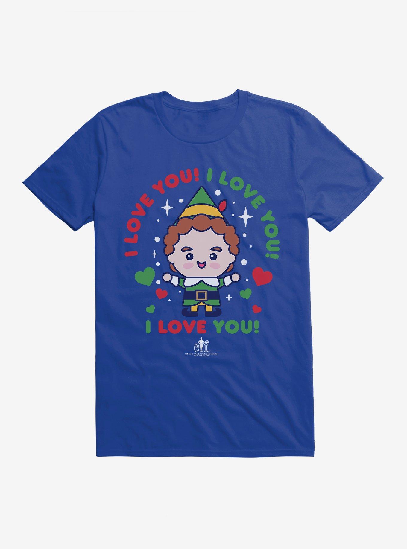 Elf I Love You! I Love You! I Love You! T-Shirt, , hi-res