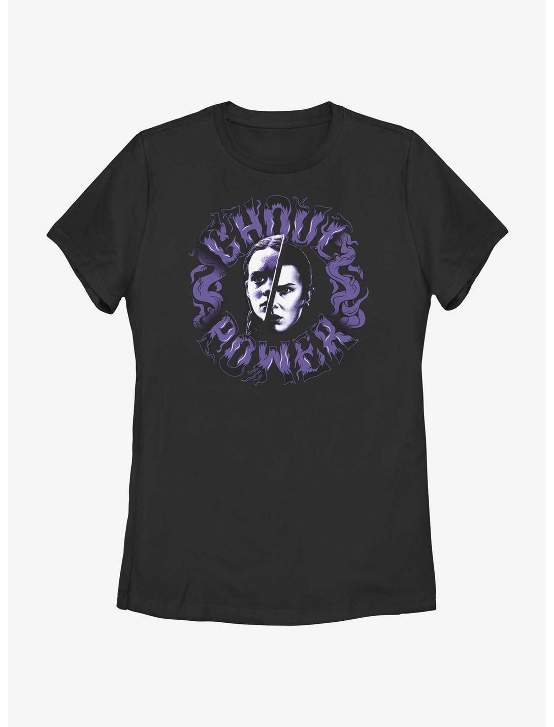 Stranger Things Max and Eleven Ghoul Power Womens T-Shirt, BLACK, hi-res