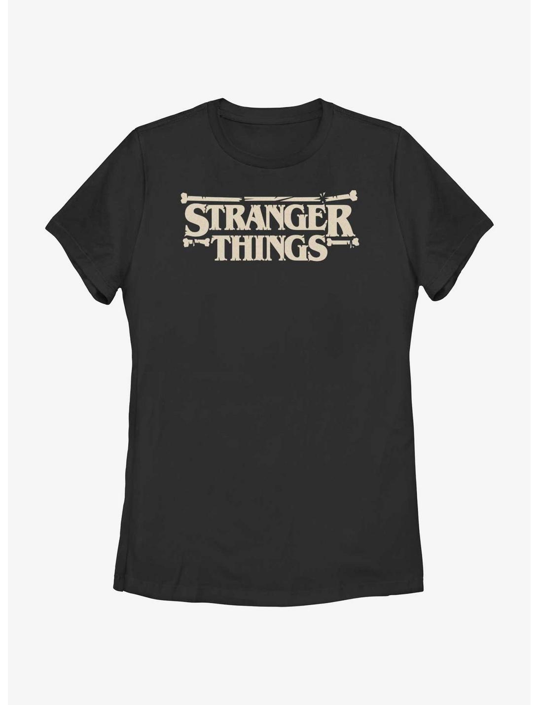 Stranger Things Boney Logo Womens T-Shirt, BLACK, hi-res
