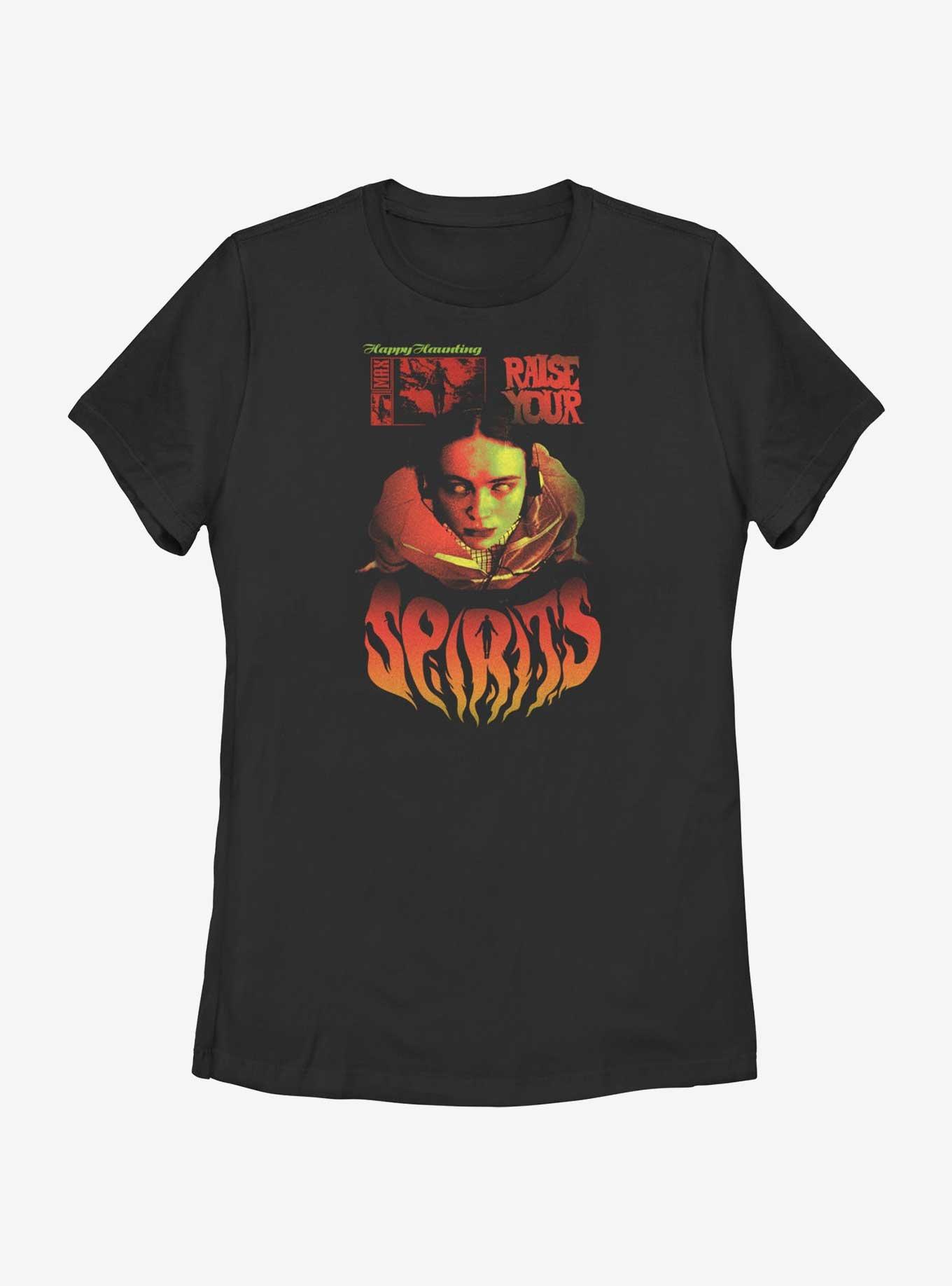 Stranger Things Max Raise Your Spirits Womens T-Shirt, BLACK, hi-res