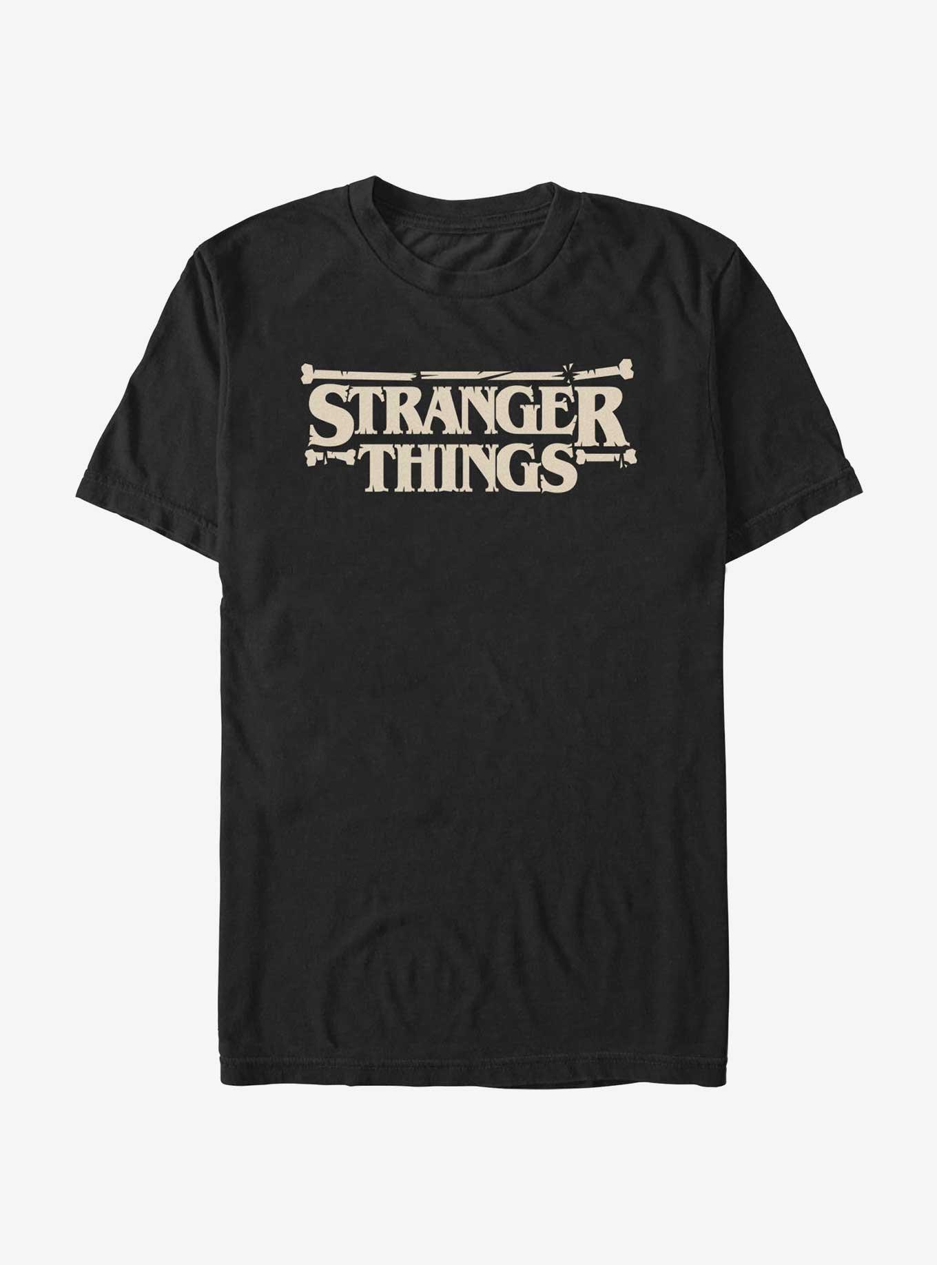 Stranger Things Boney Logo T-Shirt, BLACK, hi-res