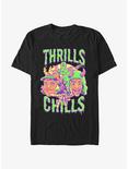 Stranger Things Thrills & Chills Drip Dustin and Eddie T-Shirt, BLACK, hi-res