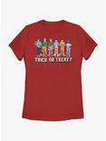Stranger Things Trick Or Treat Crew Womens T-Shirt, RED, hi-res