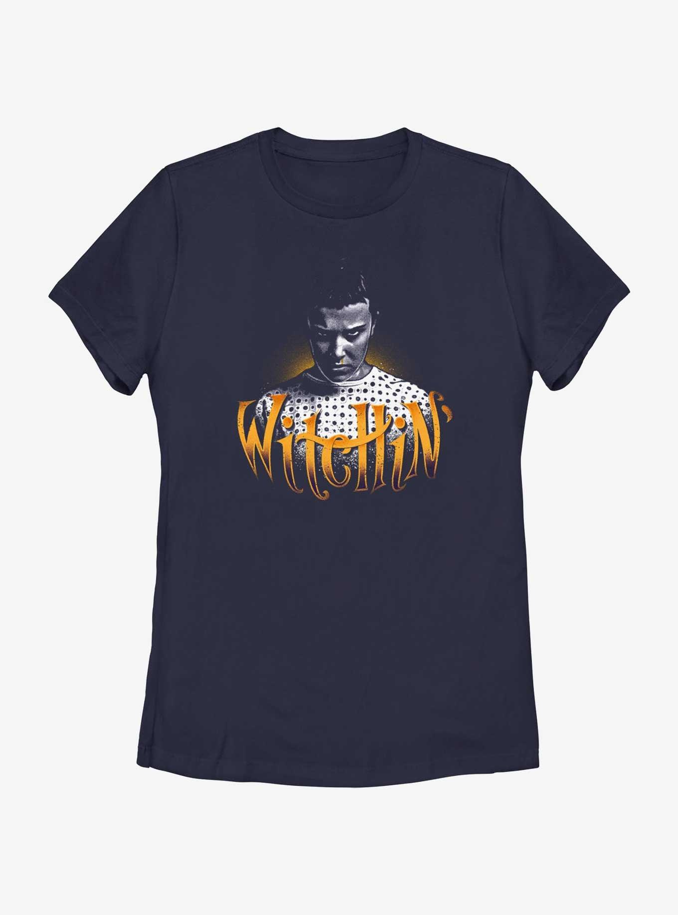Stranger Things Witchin' Eleven Womens T-Shirt, NAVY, hi-res