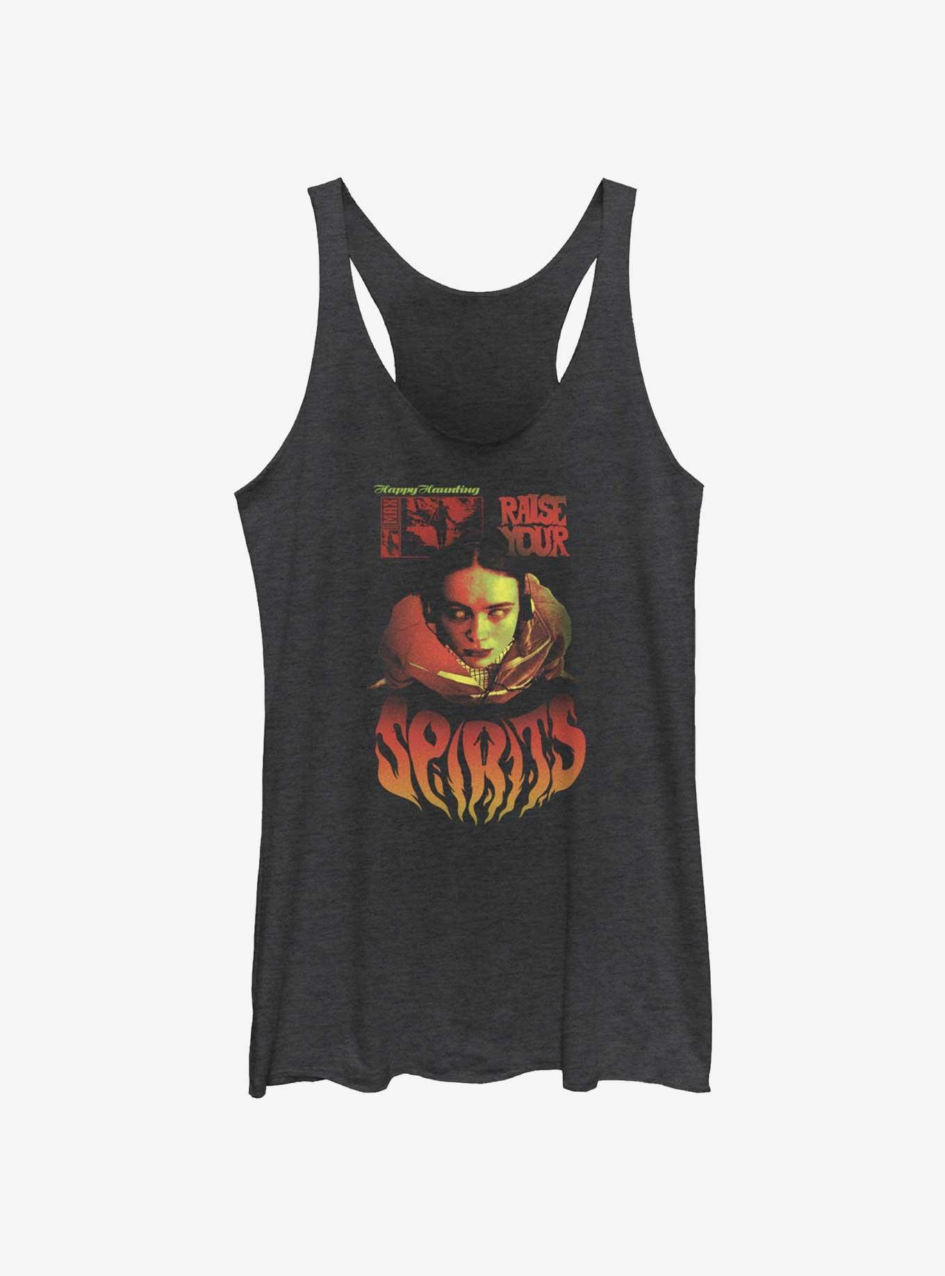 Stranger Things Max Raise Your Spirits Womens Tank Top, BLK HTR, hi-res