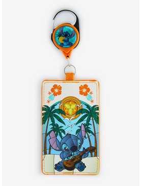 Disney Lilo & Stitch Ukulele Stained Glass Lanyard — BoxLunch Exclusive, , hi-res