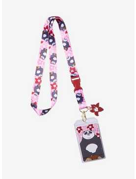 Loungefly Kung Fu Panda Po Cherry Blossom Allover Print Lanyard - BoxLunch Exclusive, , hi-res