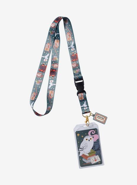 Loungefly Harry Potter Icons Allover Print Lanyard - BoxLunch Exclusive ...