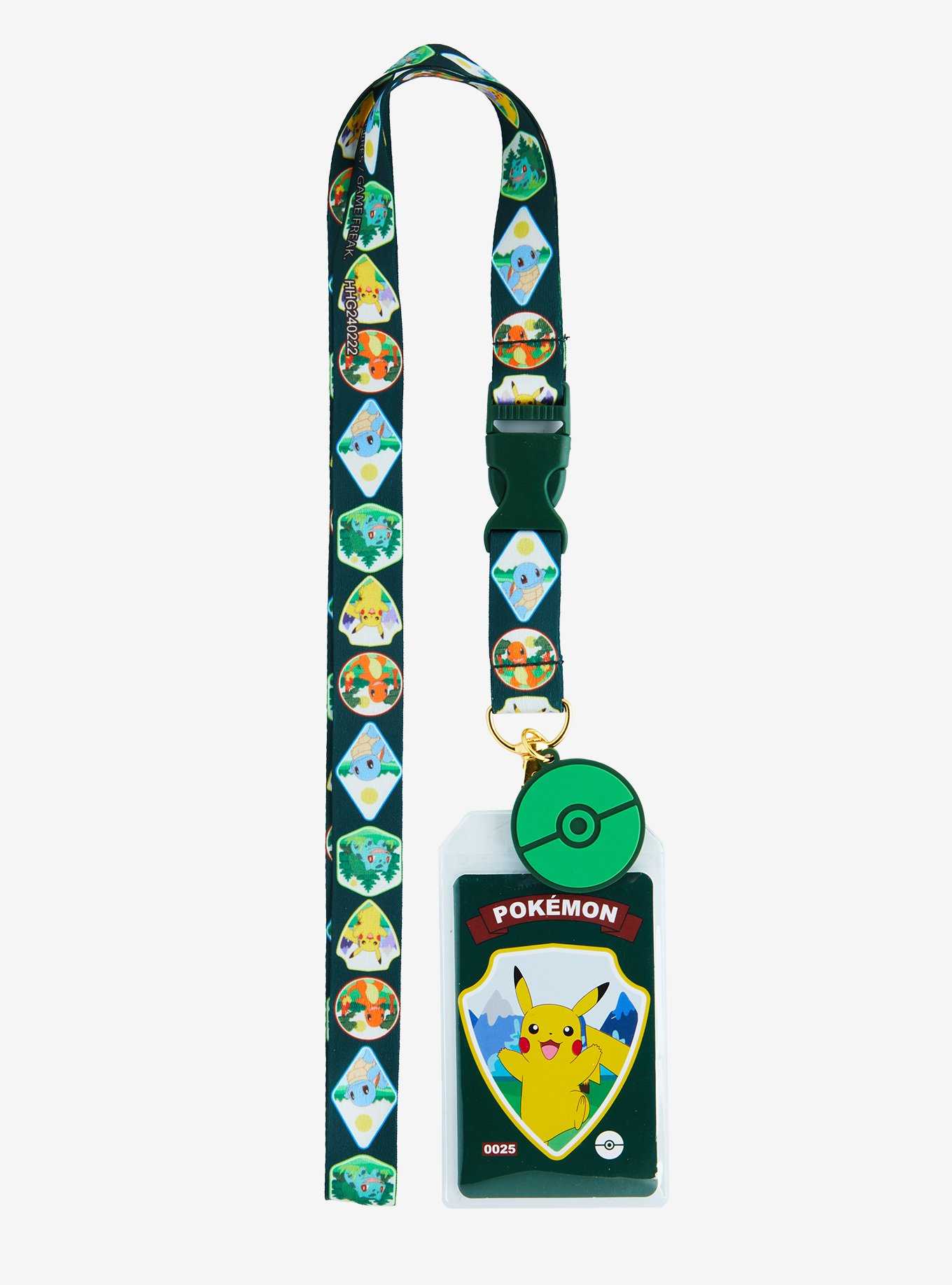 Pokémon Pikachu Badges Lanyard — BoxLunch Exclusive, , hi-res