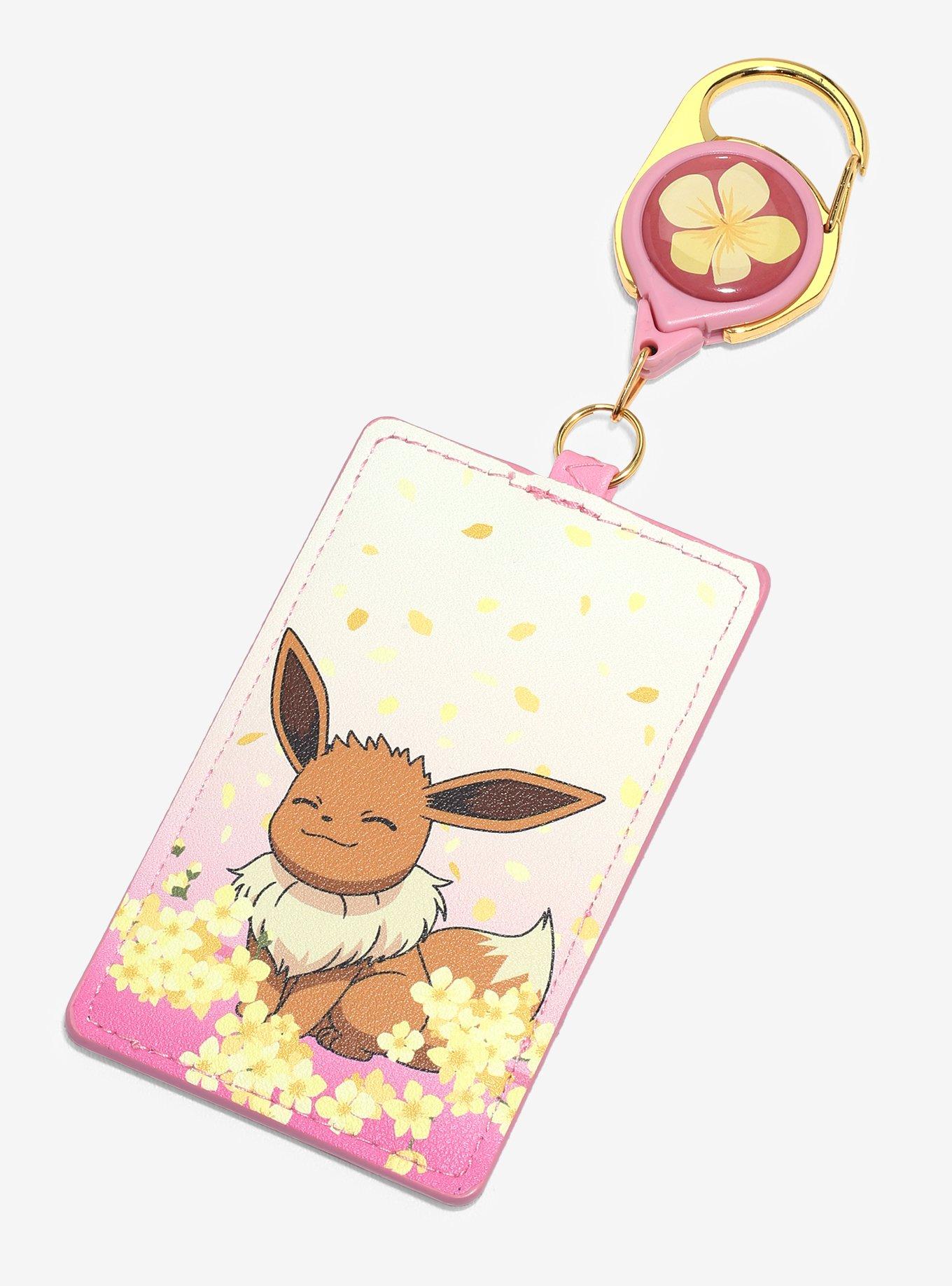 Pokémon Eevee Cherry Blossom Retractable Lanyard — BoxLunch Exclusive, , hi-res