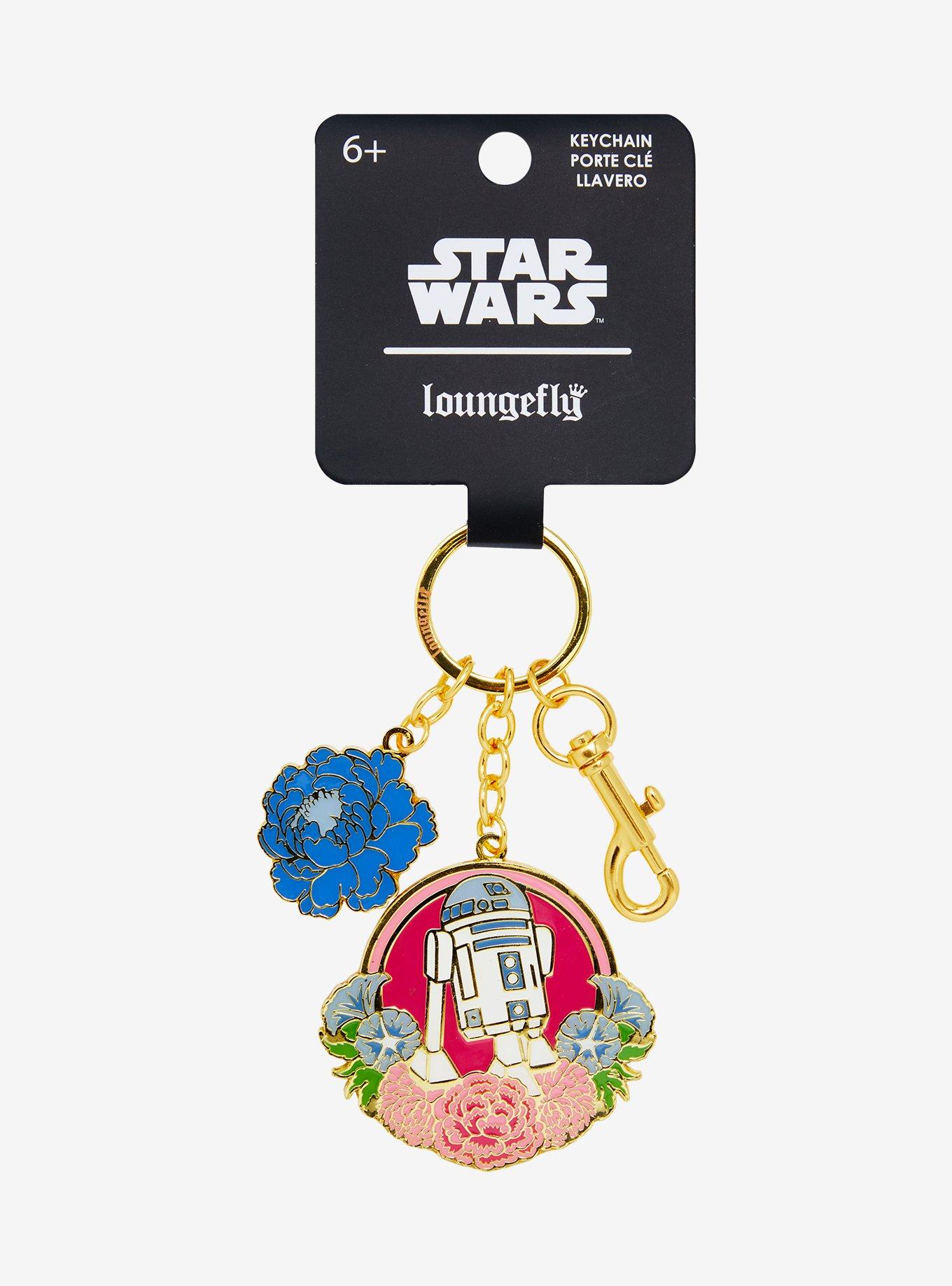 Loungefly Star Wars R2-D2 Floral Keychain &mdash; BoxLunch Exclusive, , hi-res
