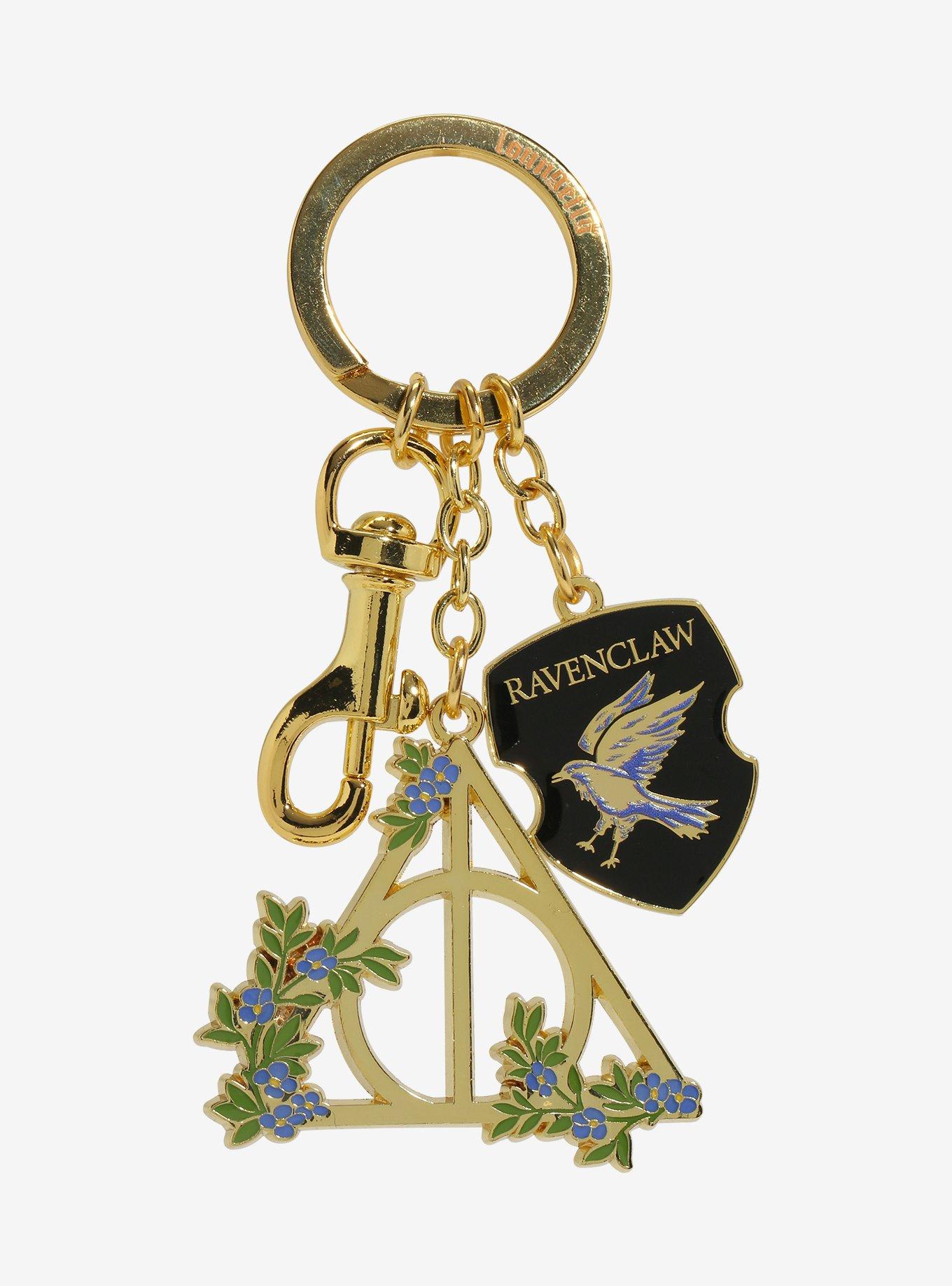 Loungefly Harry Potter Deathly Hallows Ravenclaw Multi-Charm Keychain — BoxLunch Exclusive, , hi-res