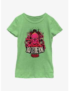 Stranger Things Vecna Bad To Bone Youth Girls T-Shirt, , hi-res