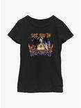 Stranger Things Eddie Munson See You In Helloween Youth Girls T-Shirt, BLACK, hi-res