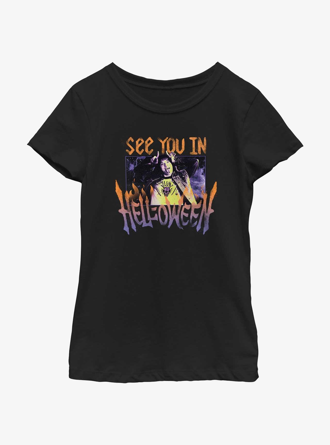 Stranger Things Eddie Munson See You In Helloween Youth Girls T-Shirt, , hi-res