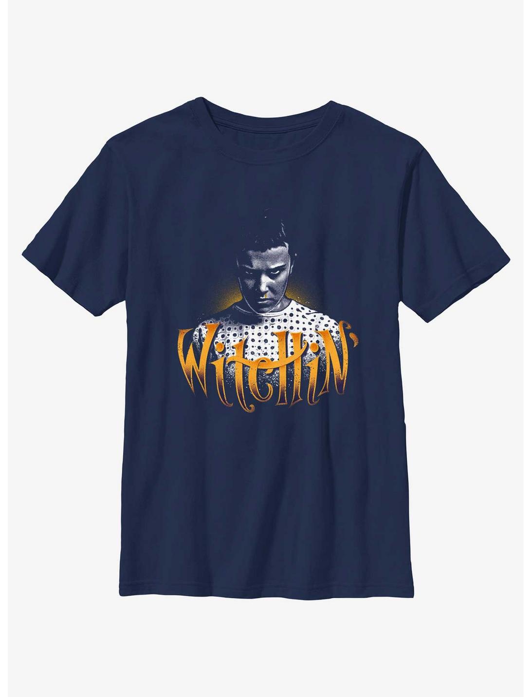 Stranger Things Witchin' Eleven Youth T-Shirt, NAVY, hi-res