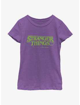 Stranger Things Destructive Logo Youth Girls T-Shirt, , hi-res