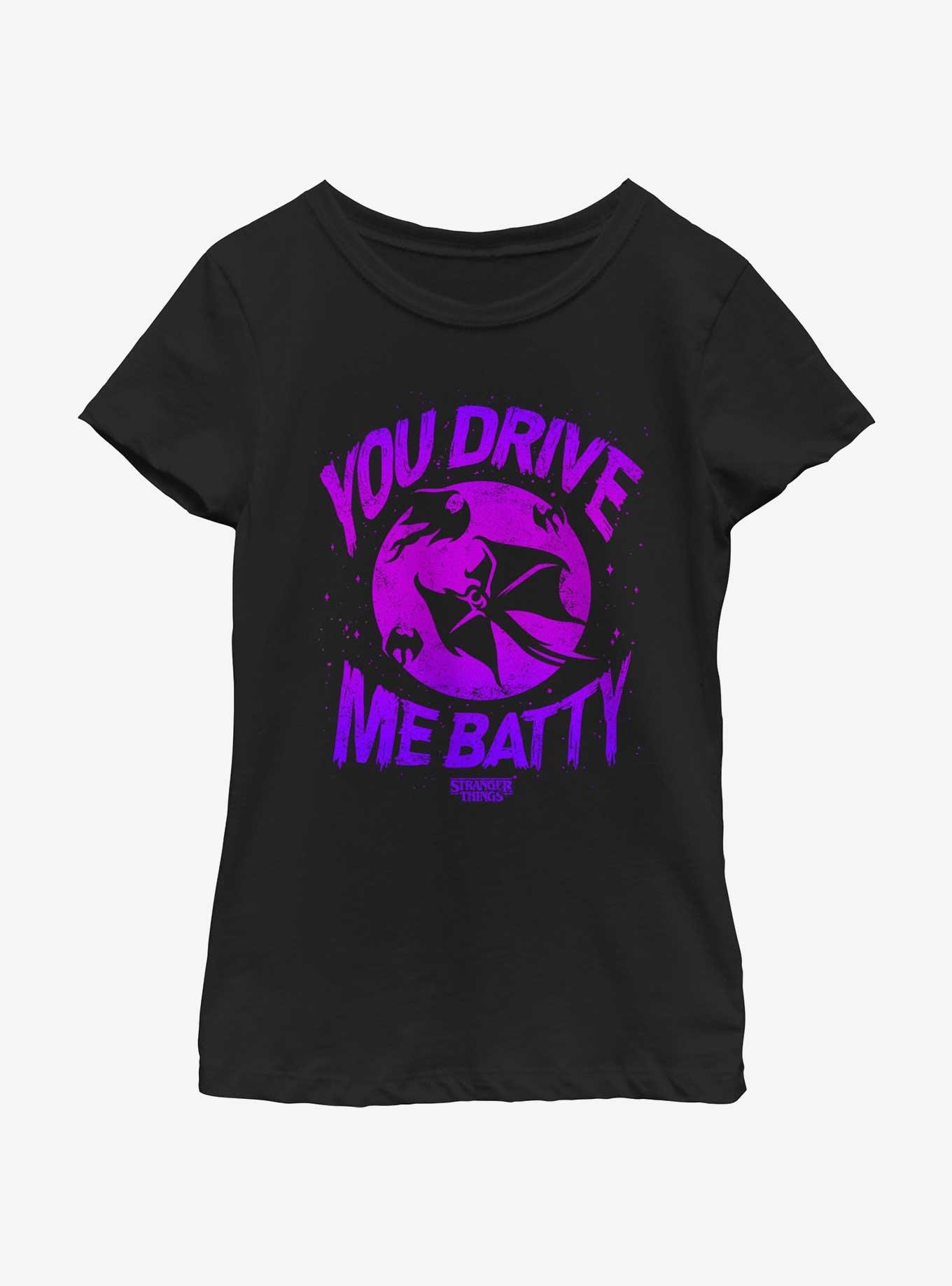 Stranger Things You Drive Me Demo Batty Youth Girls T-Shirt, , hi-res