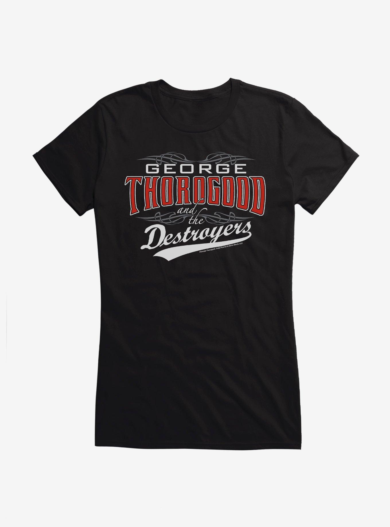 George Thorogood And The Destroyers Logo Girls T-Shirt, BLACK, hi-res