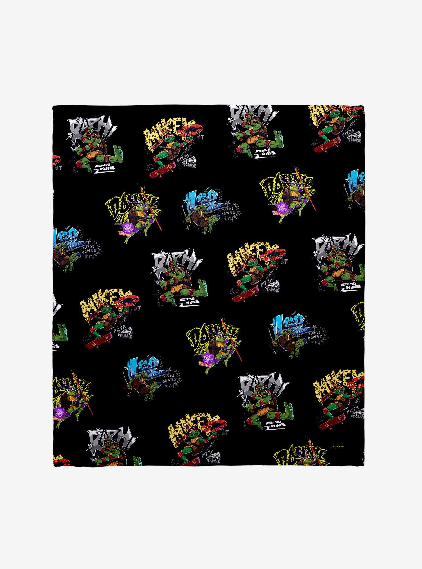 Teenage Mutant Ninja Turtles: Mutant Mayhem Ninja Turtle Names Throw Blanket, , hi-res