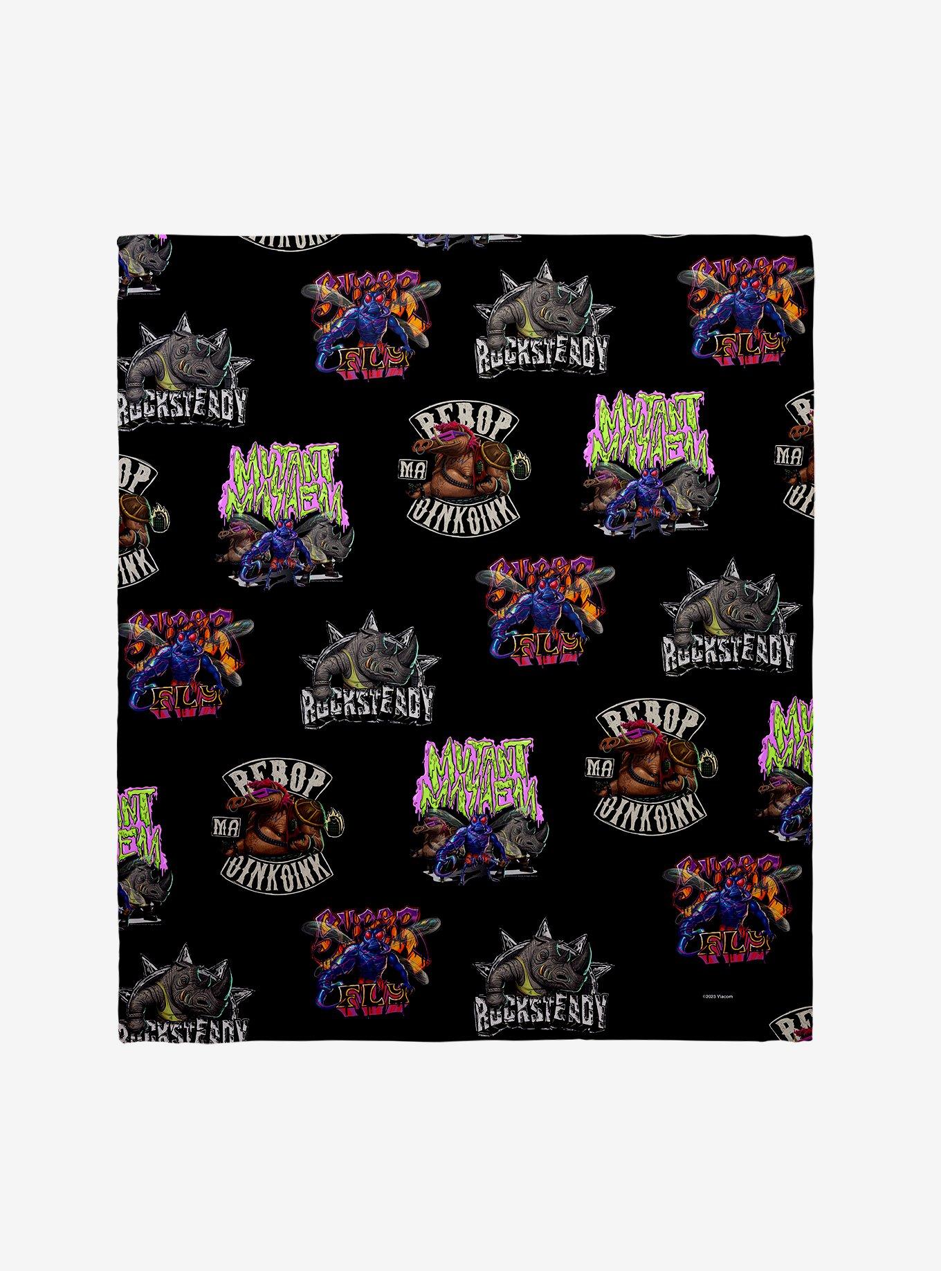 Teenage Mutant Ninja Turtles: Mutant Mayhem Mutant Villains Throw Blanket, , hi-res