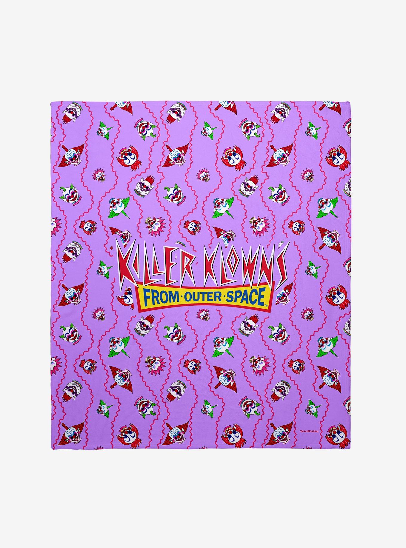 Killer Klowns From Outer Space Klowns Throw Blanket 