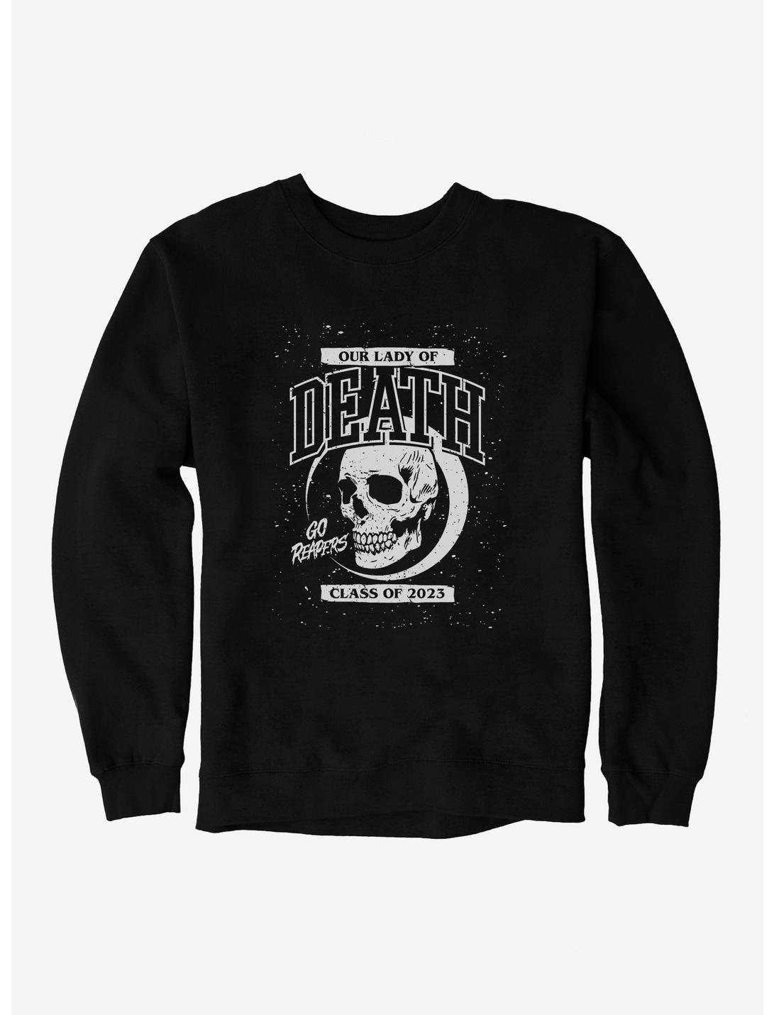 Our Lady Of Death Sweatshirt, BLACK, hi-res