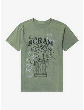 Sesame Street Oscar The Grouch Boyfriend Fit Girls T-Shirt, , hi-res