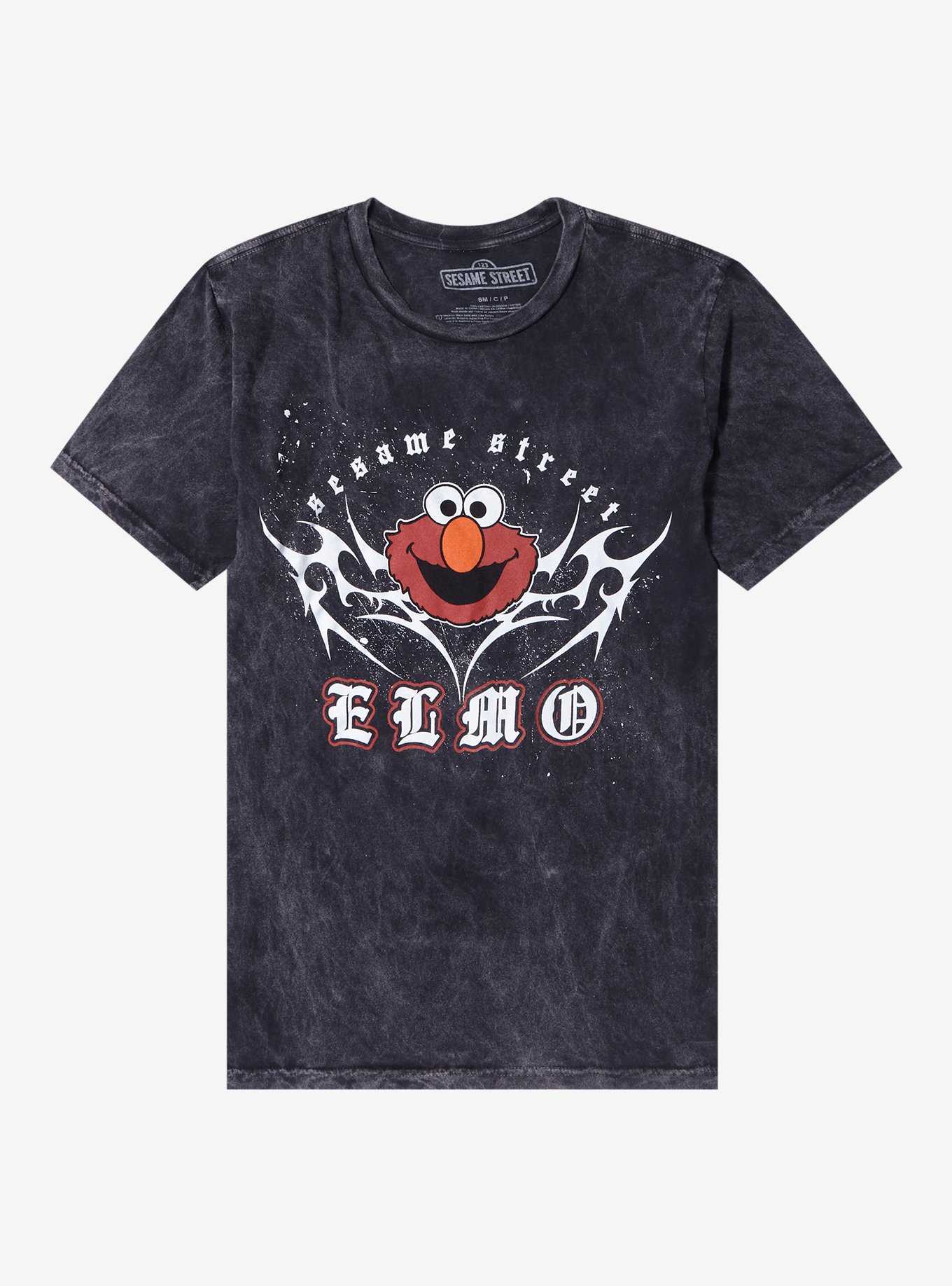 Sesame Street Elmo Metal Boyfriend Fit Girls T-Shirt, , hi-res